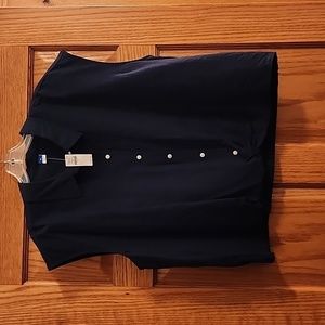 Navy blue sleeveless shirt